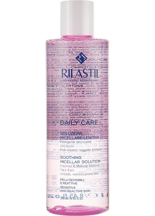 Очищающая вода для чувствительной кожи лица и глаз Daily Care Soluzione Micellare Lenitiva 250ml (897436-14986) Rilastil (368647565)