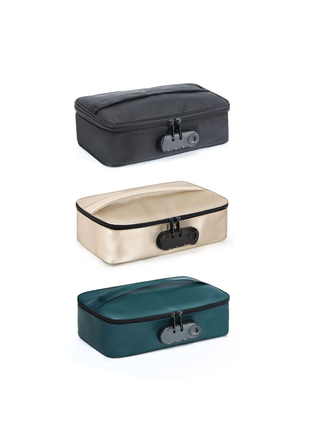 Кейс для игрушек DISCREET BOX LUXURY GOLD кодовый замок 27×16×7,62 см футляр для секс игрушек Dorcel (322740132)