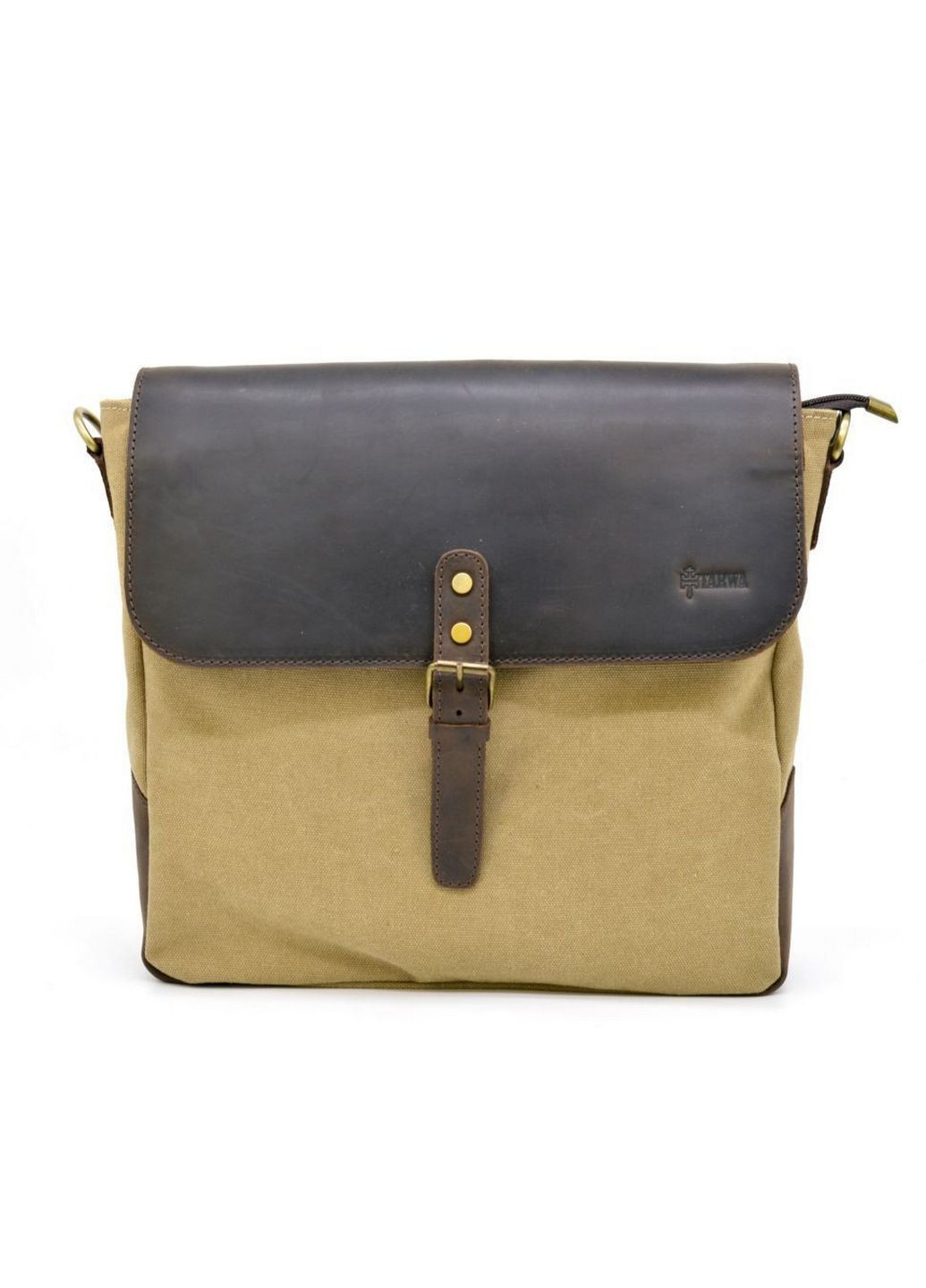 Мужская кожаная сумка через плечо 30х32х7.5 см TARWA (315871021)