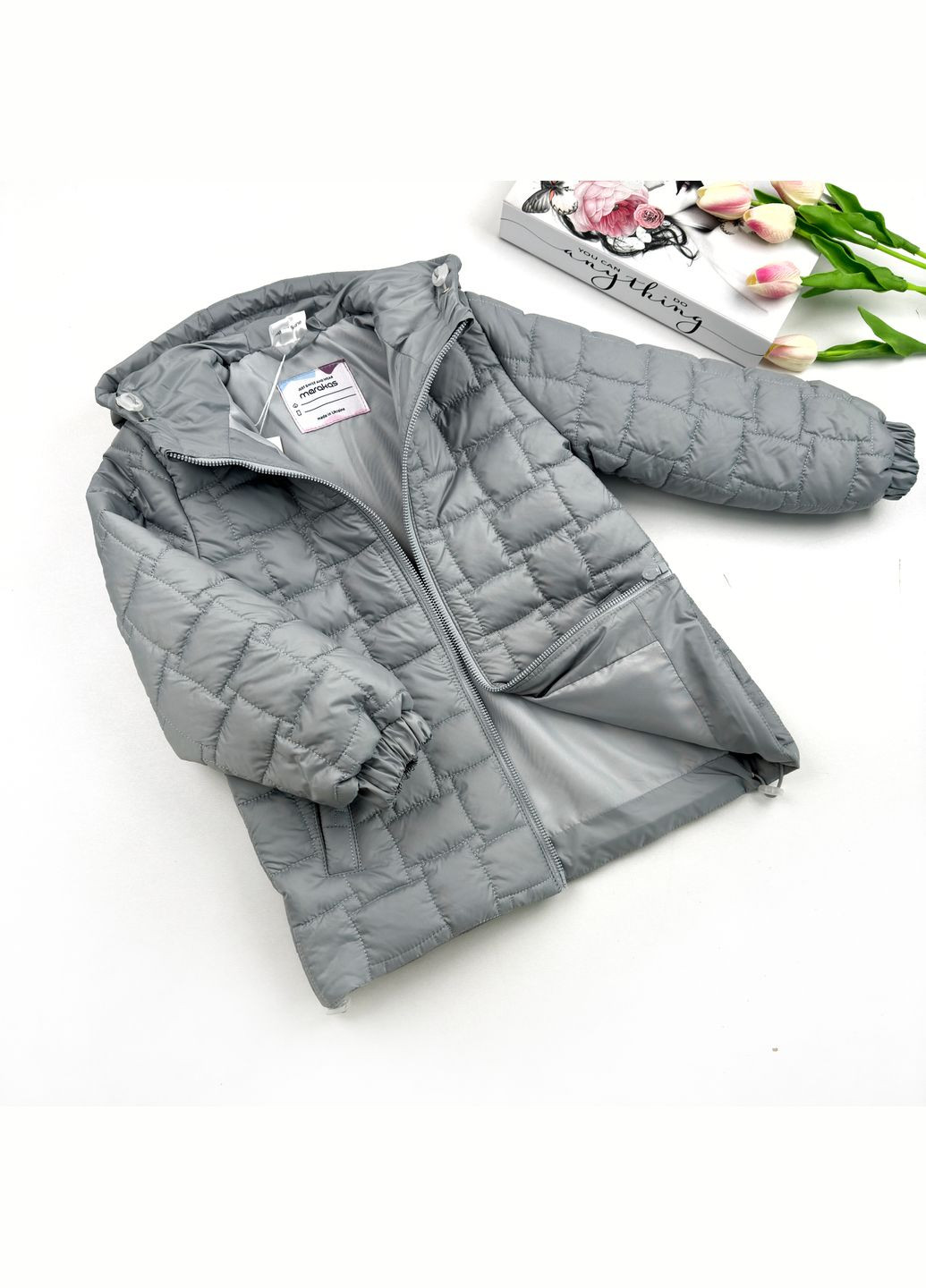 Сіра демісезонна куртка Marakas