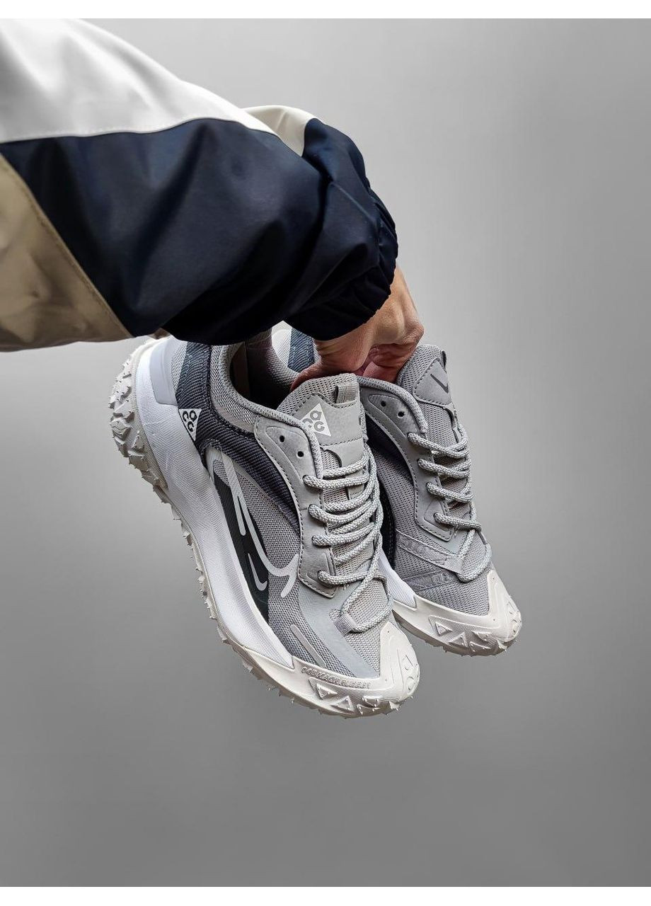 Білі Осінні кросівки чоловічі nike acg mounth fly gray найк асж маунс флай No Brand