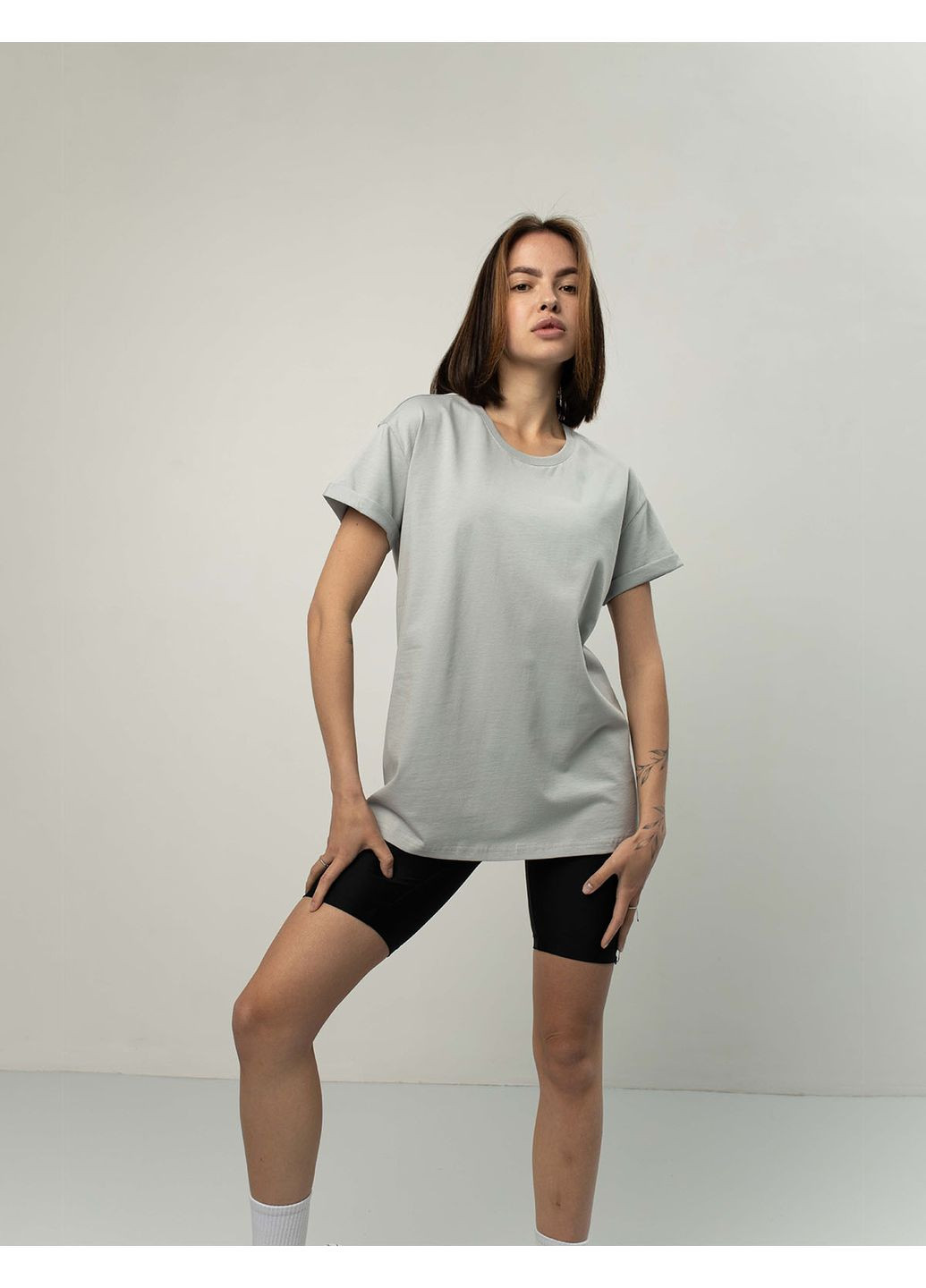 Унисекс футболка коттон з підшитим рукавом (001140PBELS) Casual Trend №114Р - (358935162)