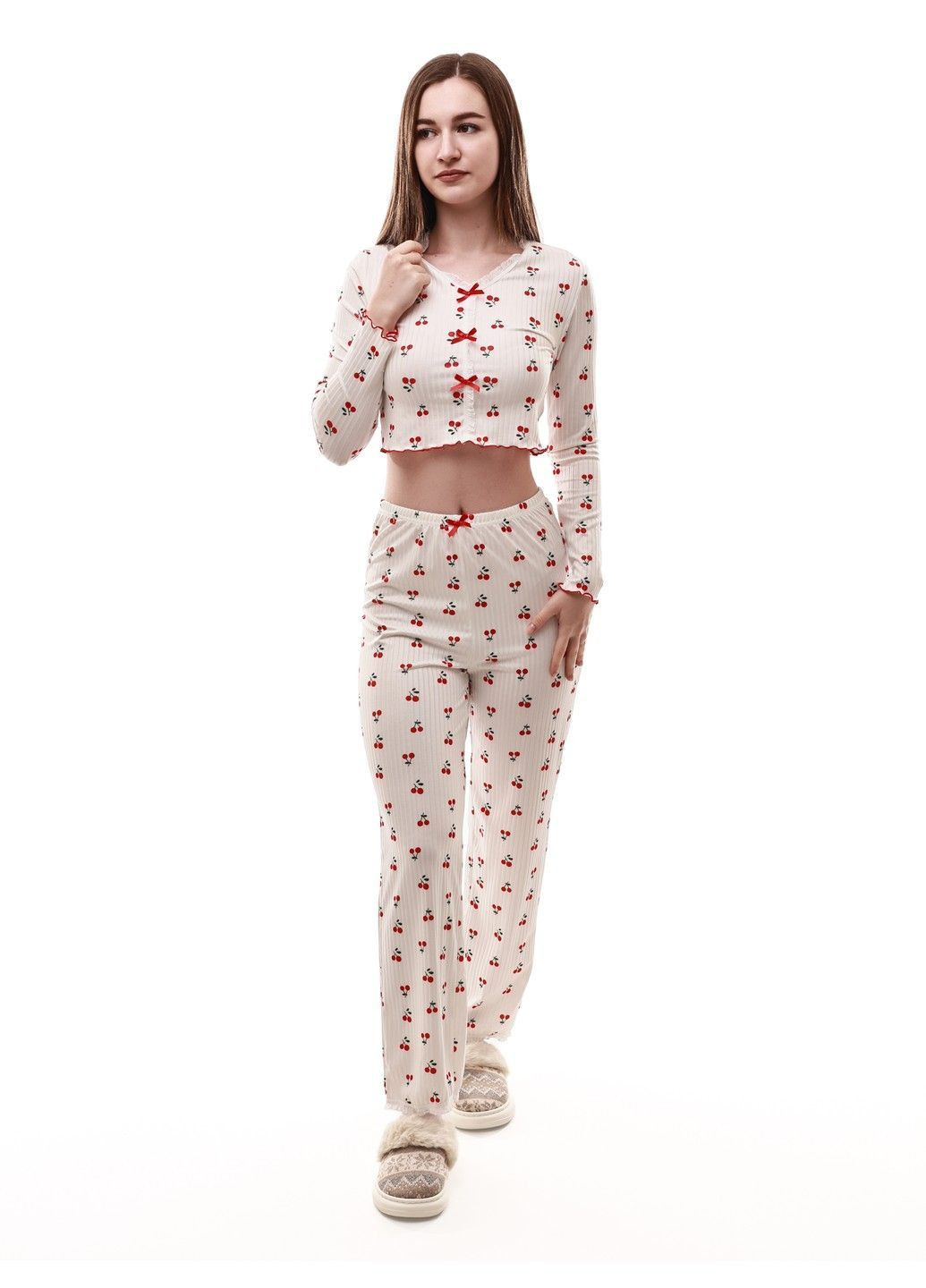 Белая пижама женская Lumo