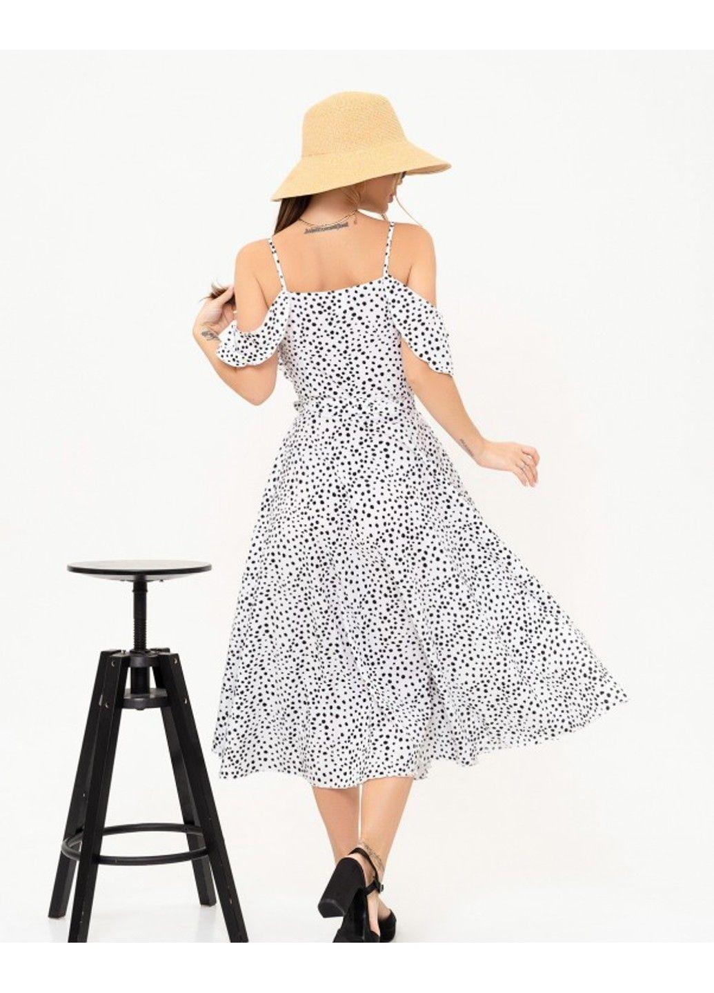 Белое повседневный платье 13904 l белый ISSA PLUS