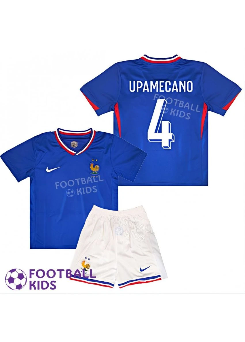 Дитяча футбольна форма UPAMECANO 4 збірної Франції EURO 2024 France Home (set3538-122589) No Brand (361049852)