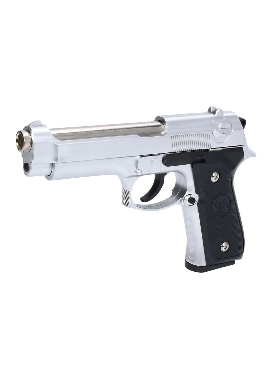 Игрушечный пистолет M92A с пластиковыми пулями и длиной 21,5 см, серый No Brand (389194249)