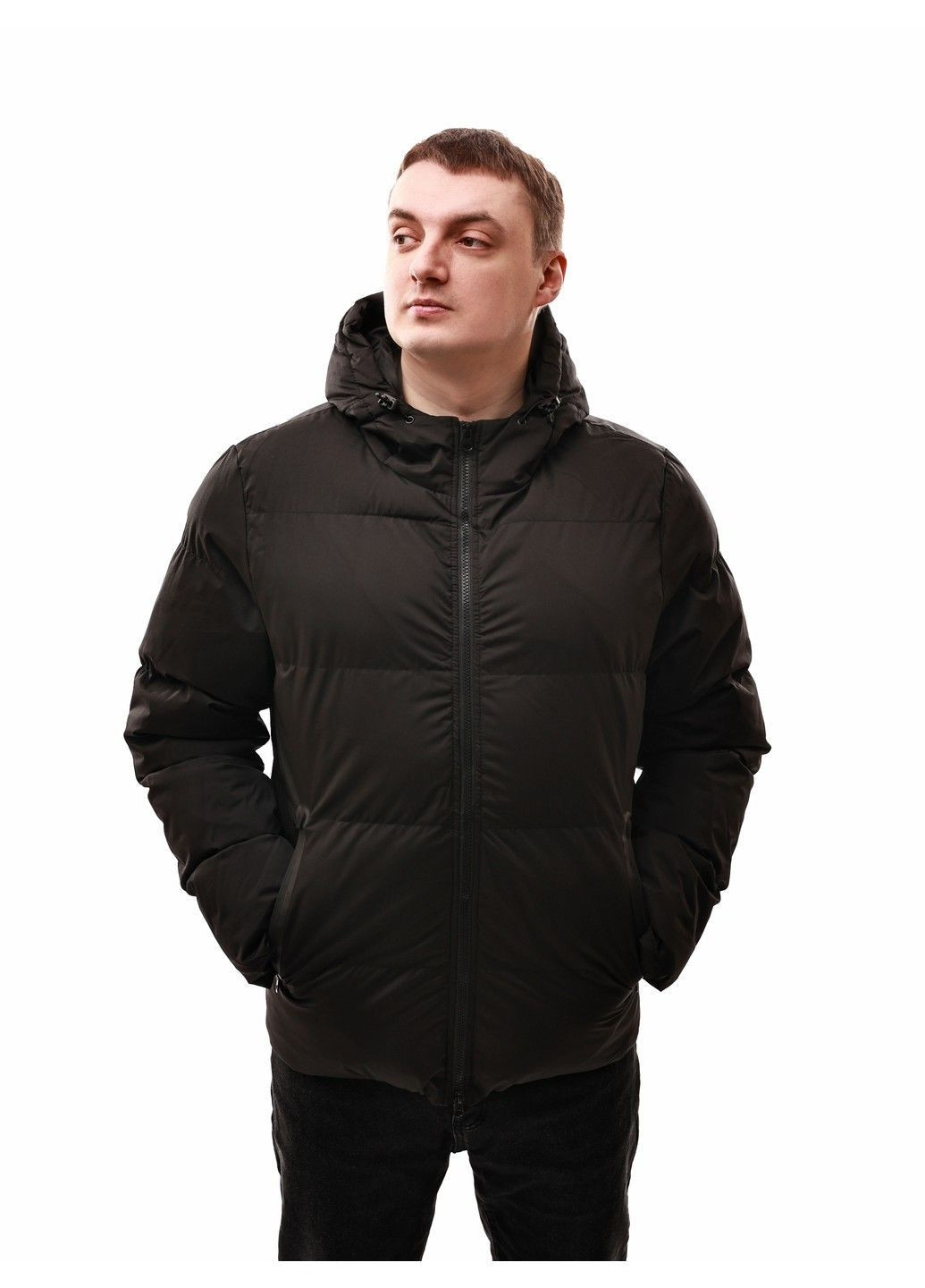 Чорна куртка зимова чоловіча Lumo