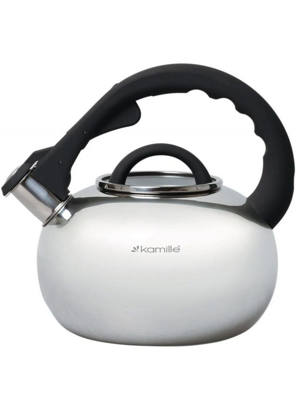 Чайник Whistling Kettle зі свистком та скляною кришкою 2,8 л Kamille (289460849)