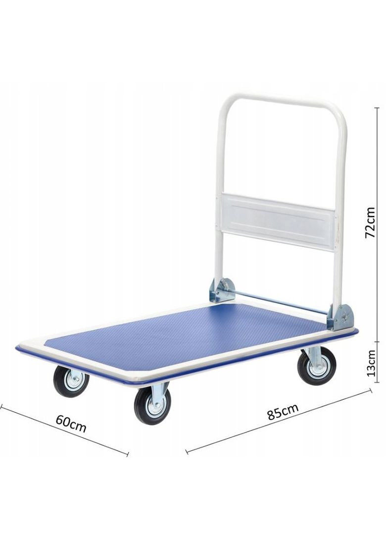 Платформенная тележка (91,5×61,5×86 см) со складной ручкой | грузоподъемность – 300 кг (Польша) Gardenline (362245765)