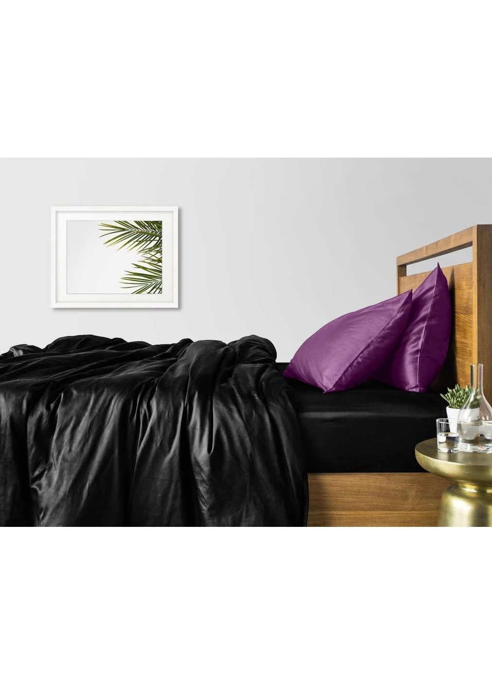 Полуторное постельное белье сатин BLACK CS5 (4822055052775) Cosas (392823812)