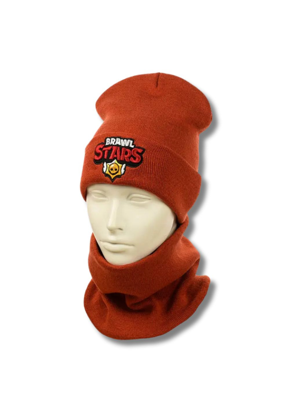 Детский демисезонный комплект шапка + снуд Бравл Старс / Brawl Stars No Brand Дитячій комплект (348418474)