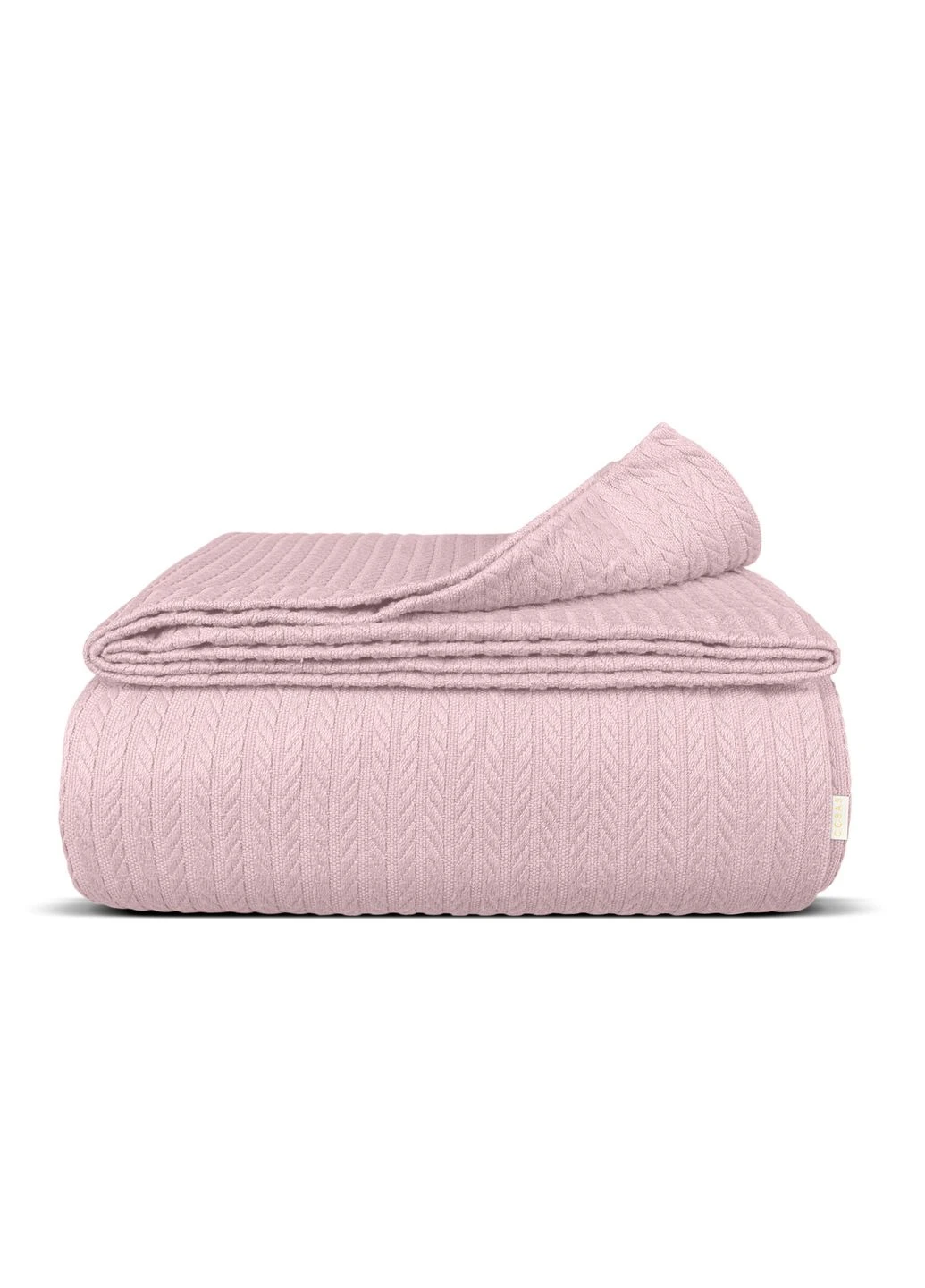 Плед покрывало косичка 240х260 Blush Knitted Braid (4822052245552) Cosas (392832144)