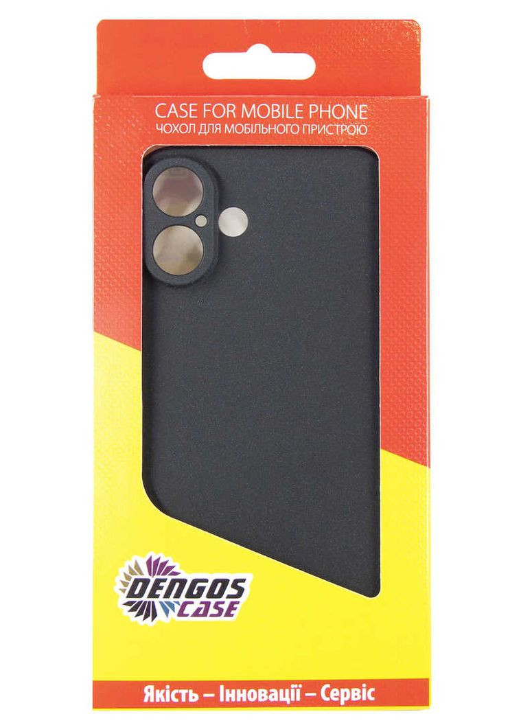 Чехол-накладка Carbon для Apple iPhone 16 Plus Black (DG-TPU-CRBN-210) DENGOS (341490446)