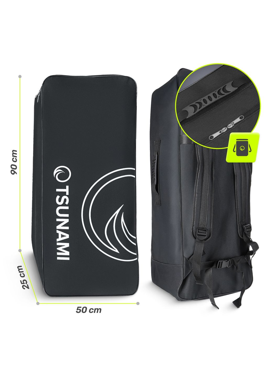 Надувная SUP доска PRO 350 см с веслом T15 () TSUNAMI P-5905973405638 (342758396)