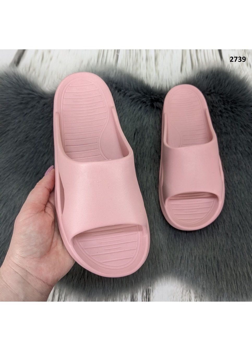 Розовые шлепанцы женские Fashion