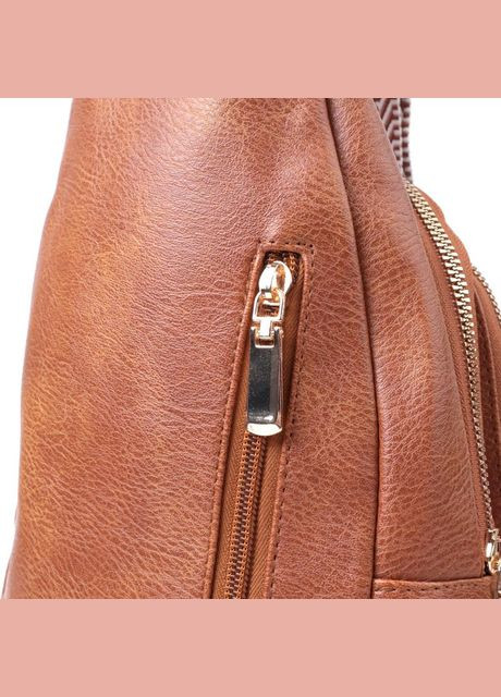 Сумка жіноча планшет для документів рюкзак слінг в дорогу сумочка для телефону Рудий 34719 Vintage (332612597)