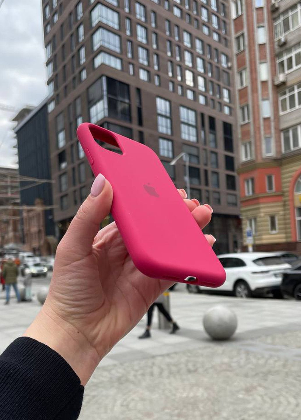 Чехол для iPhone 11 Pro Max розовый Rose Red Silicone Case силикон кейс No Brand (289754136)