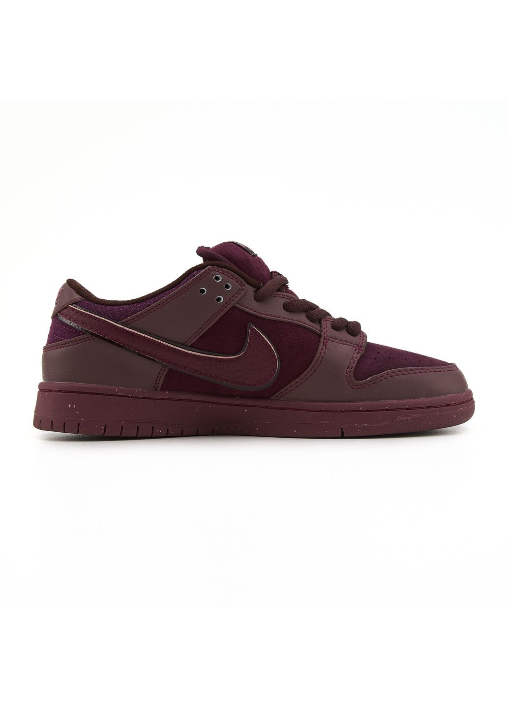 Комбіновані Осінні кросівки чоловічі nike sb dunk low city of love burgundy crush найк сб данк No Brand