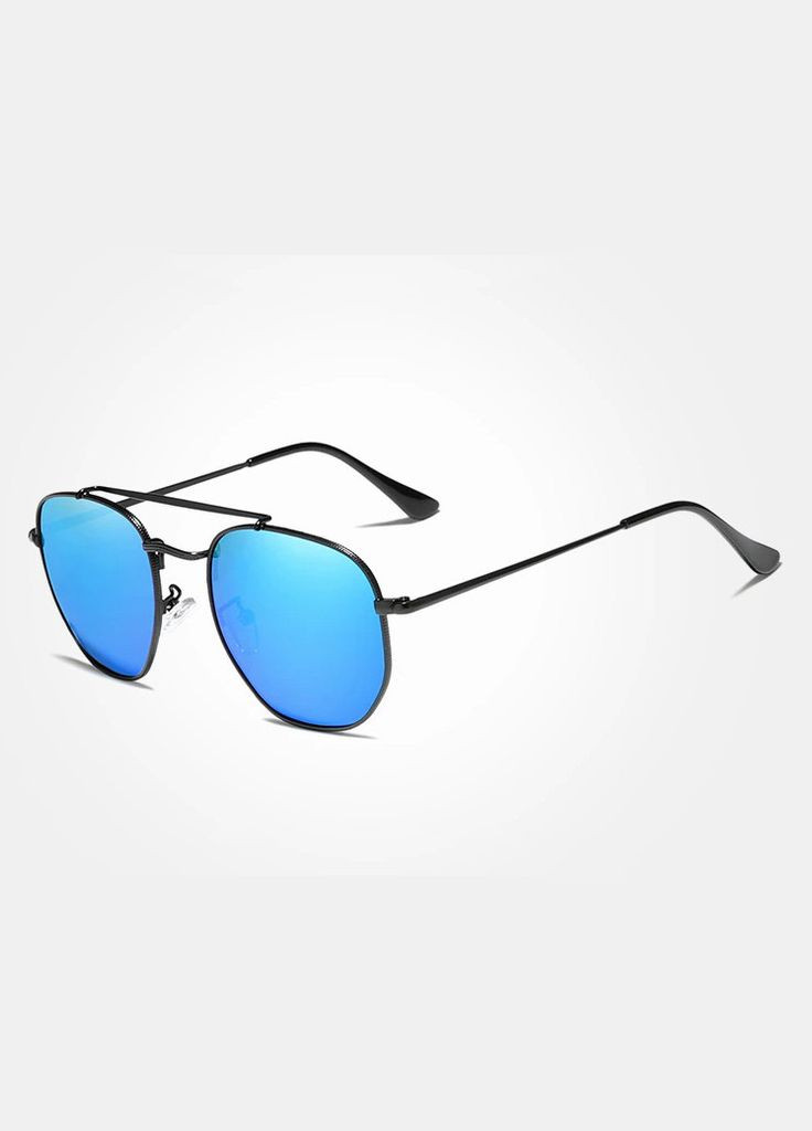 Мужские поляризационные солнцезащитные очки N7748 Black Blue KINGSEVEN (303401488)