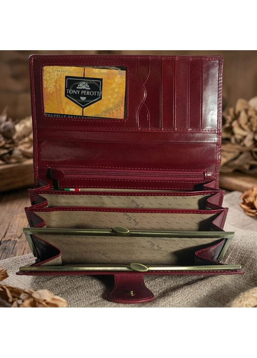 Жіночий гаманець Натуральна шкіра Accademia 1526 rosso (90682) Червоний Tony Perotti (400748054)