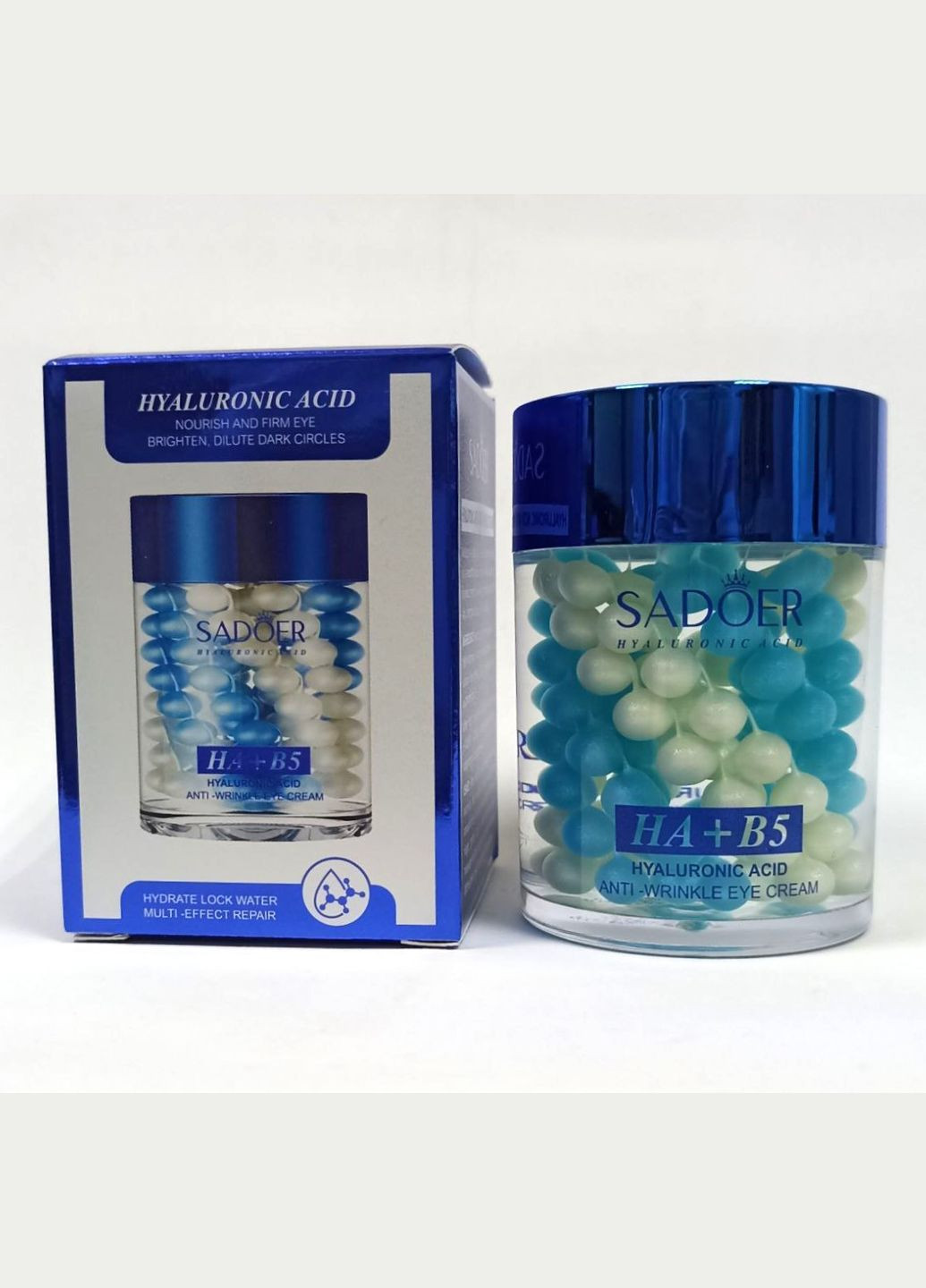 Крем для шкіри навколо очей від зморшок Anti-Wrinkle Eye Cream HA+B5 60 г SADOER (367986163)