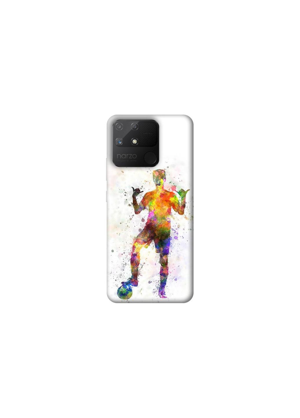 Чехол на Realme Narzo 50A Football Player v3 Frontalka (353315333)