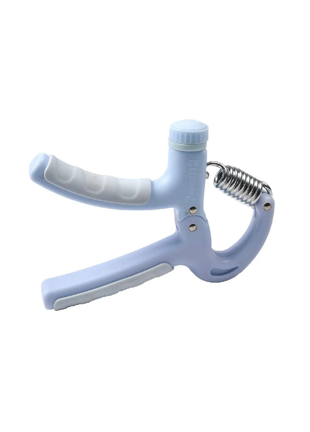 Эспандер кистевой пружинный с регулируемой нагрузкой для силовых тренировок 15х11х2 см (478841-Prob) Светло-голубой Unbranded (313931261)