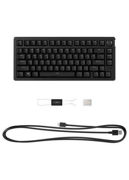 Клавіатура (7G7A4AA) HyperX Alloy Rise 75 PBT HX Red USB UA Black (364659931)