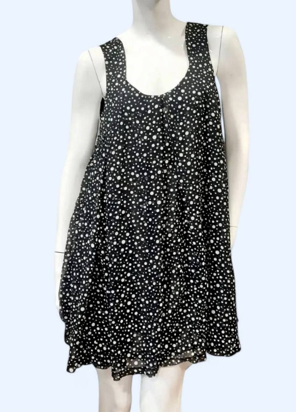 Чорна сукня No Brand однотонна