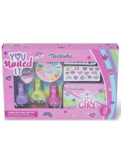 Детский набор для маникюра Супердевочка с металлической коробкой () Martinelia 11934 (366529702)