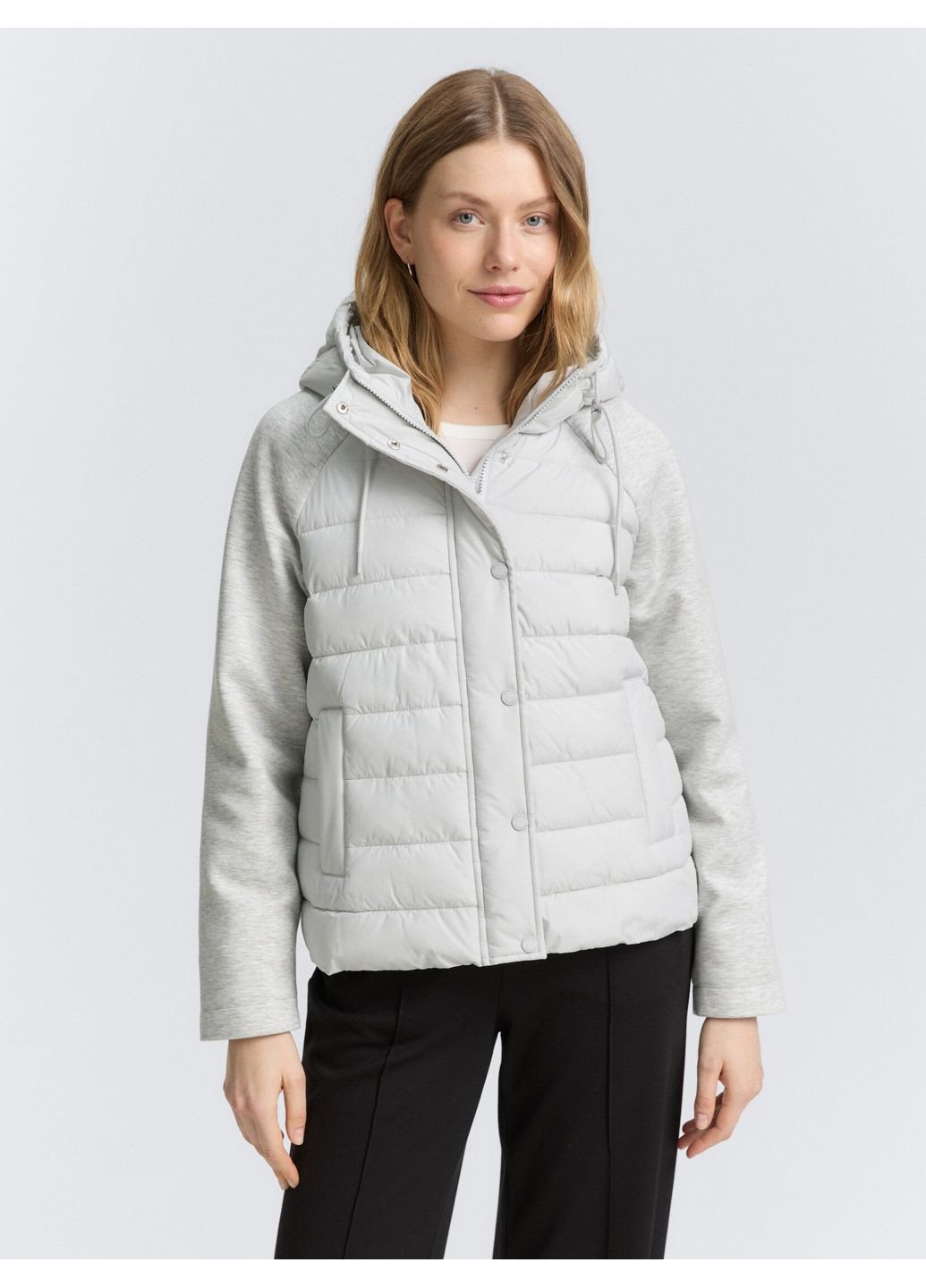 Сіра демісезонна куртка Tom Tailor