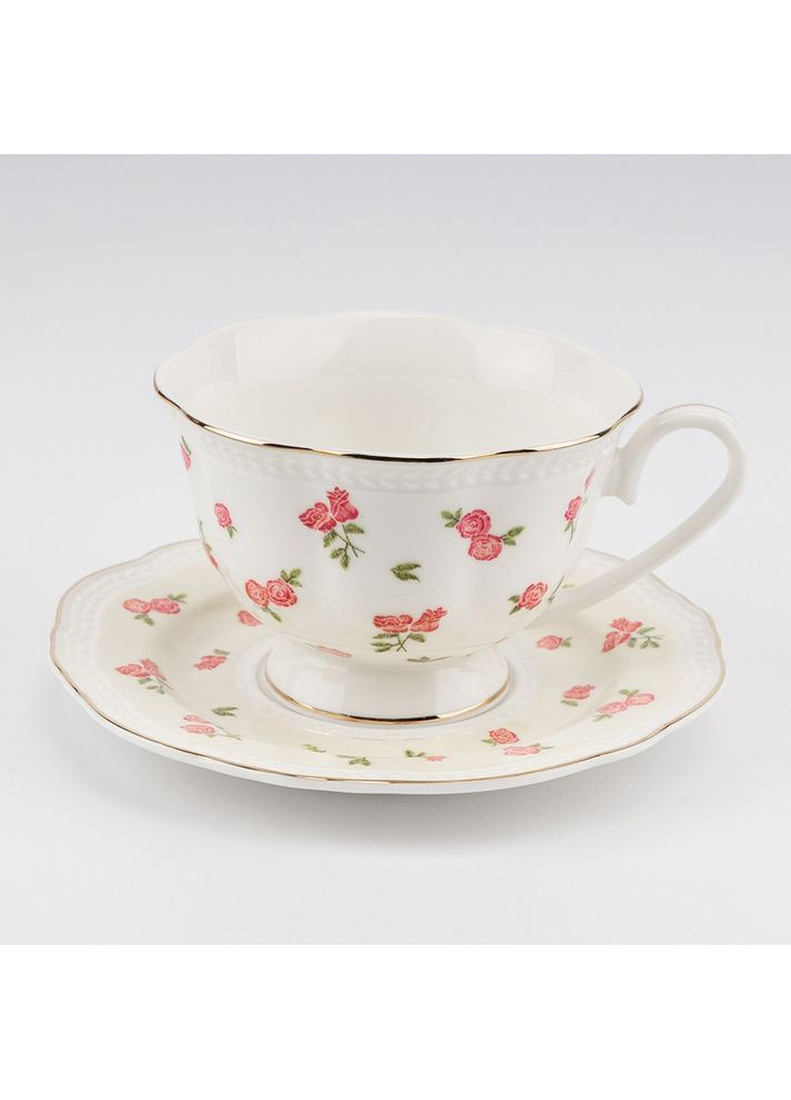 Чайный фарфоровый набор Сад роз 12 предметов 230 мл 19292-016 No Brand (361230637)
