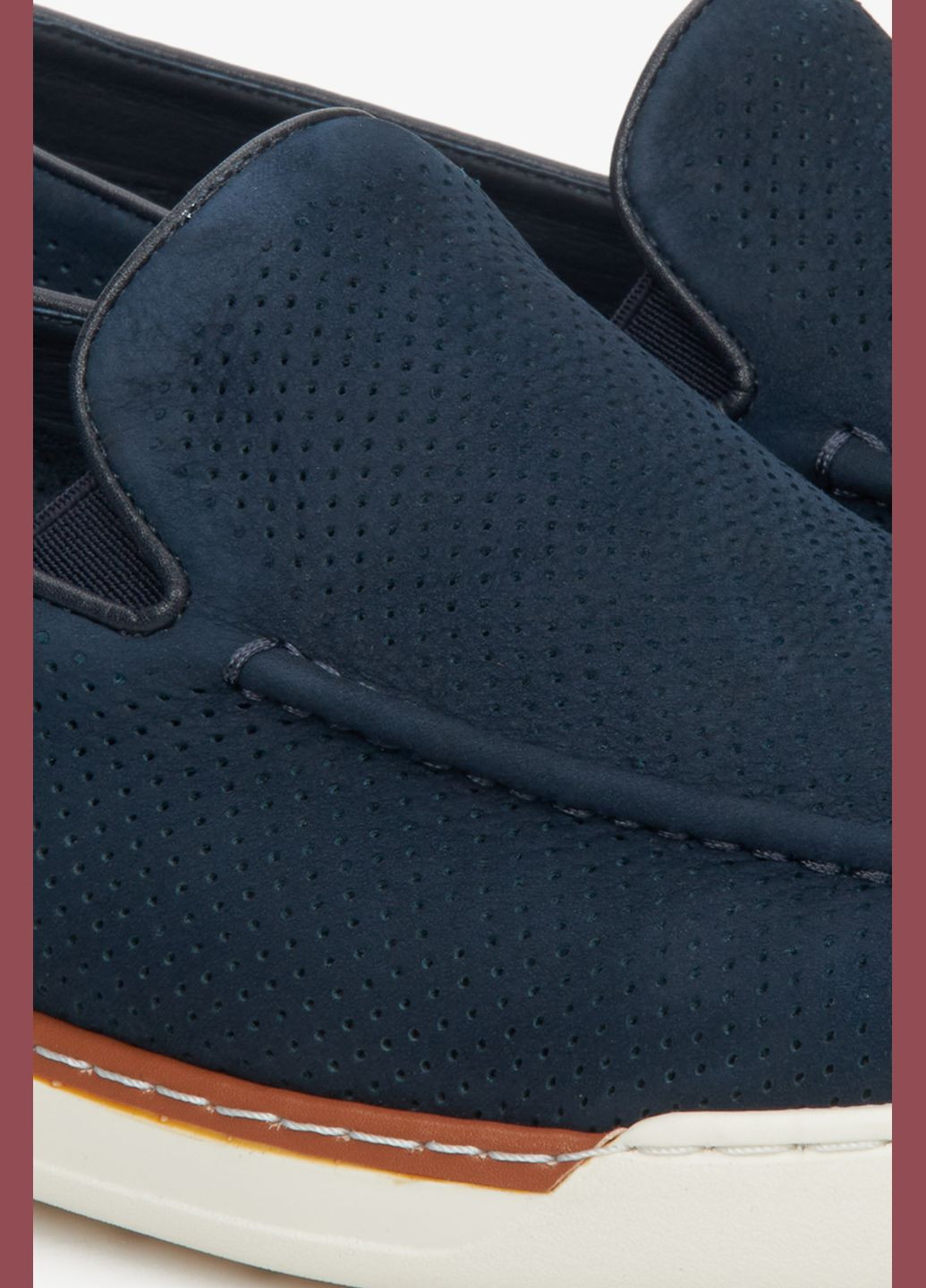 Синие лоферы, цвет синий Estro