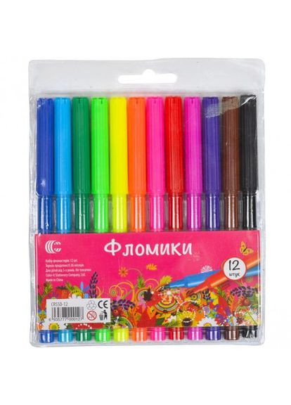 Фломастер 12 цветов "Фломики" "C" (85812) CR550-12 SPARTA (300386858)