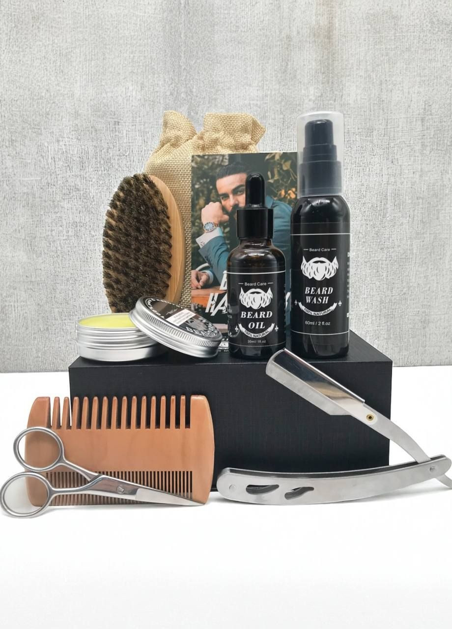 Набір для догляду за бородою та вусами Beard Kit 8 позицій Beard Club (360884581)