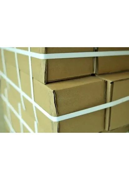 Поліпропіленова стрепінг-стрічка 16×0.8 мм / 1400 м, біла, міцність 280 кг No Brand (366221725)