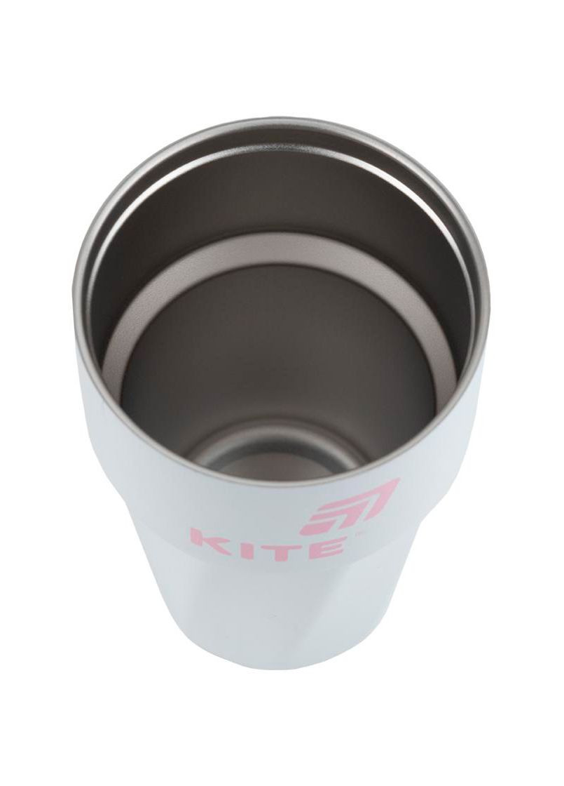 Термокружка 450 мл белая розовая Kite (319843177)