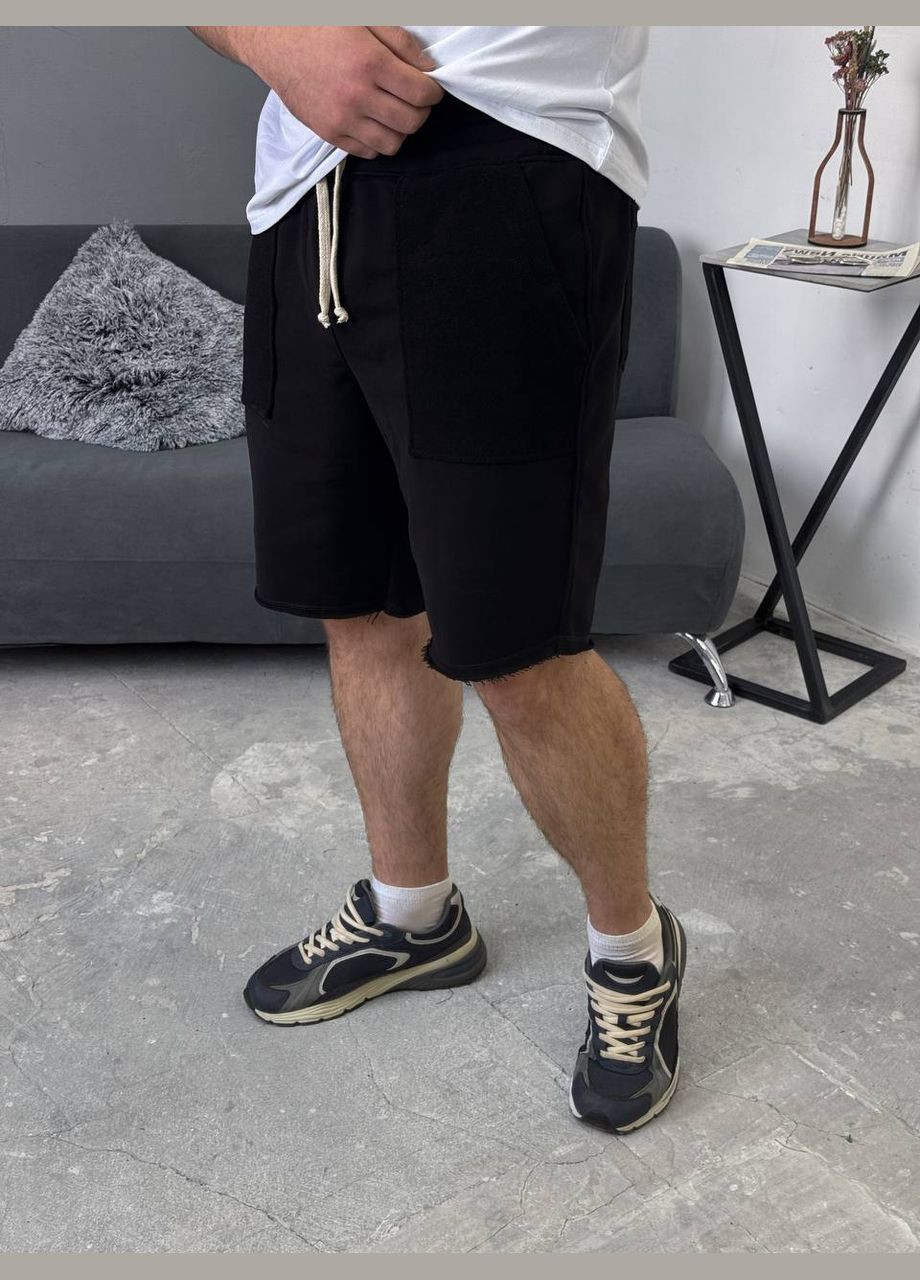 Стильні шорти з накладними карманами з якісної тринитки Vakko (327592722)