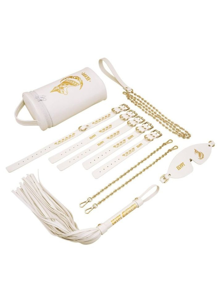 Набор БДСМ Egyptian Cat Bondage Kit 9 предметов, белый Roomfun (335868800)