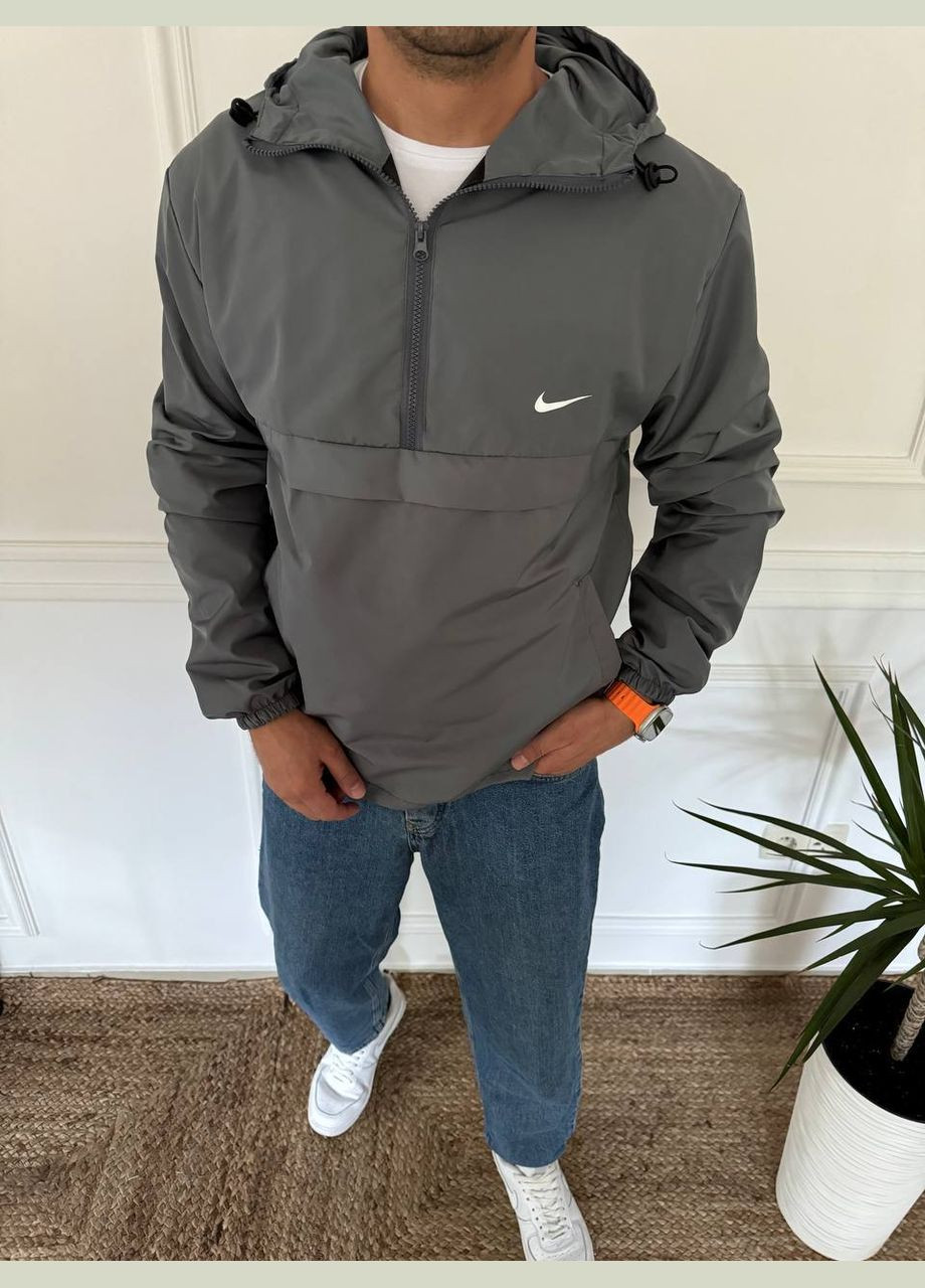 Графитовая демисезонная ветровка No Brand