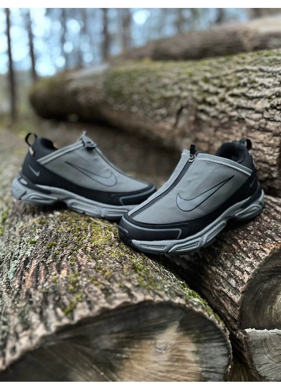 Сірі чоловічі зимові кросівки black waterproof зимовий No Brand Zoom Pulse