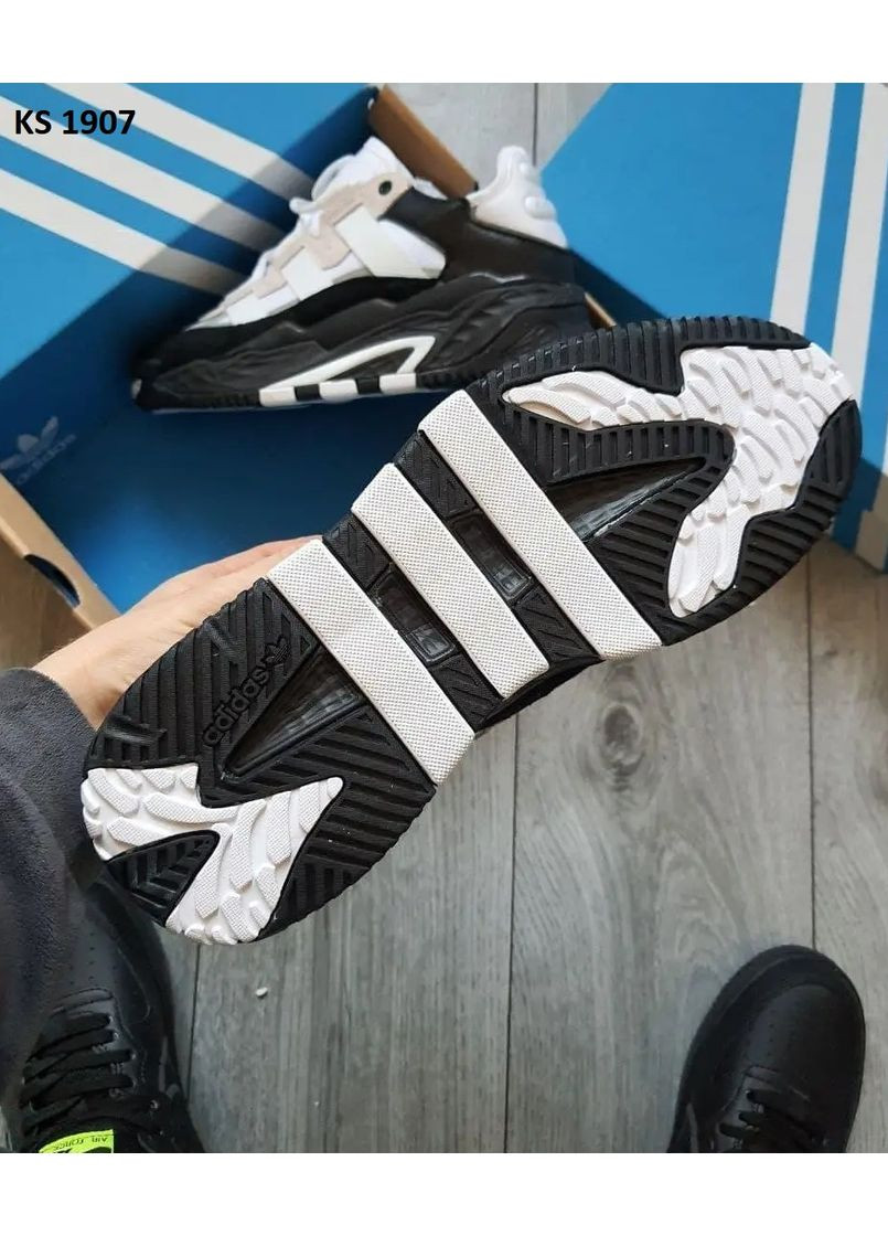 Комбіновані Осінні кросівки чоловічі adidas niteball адідас найтбол No Brand