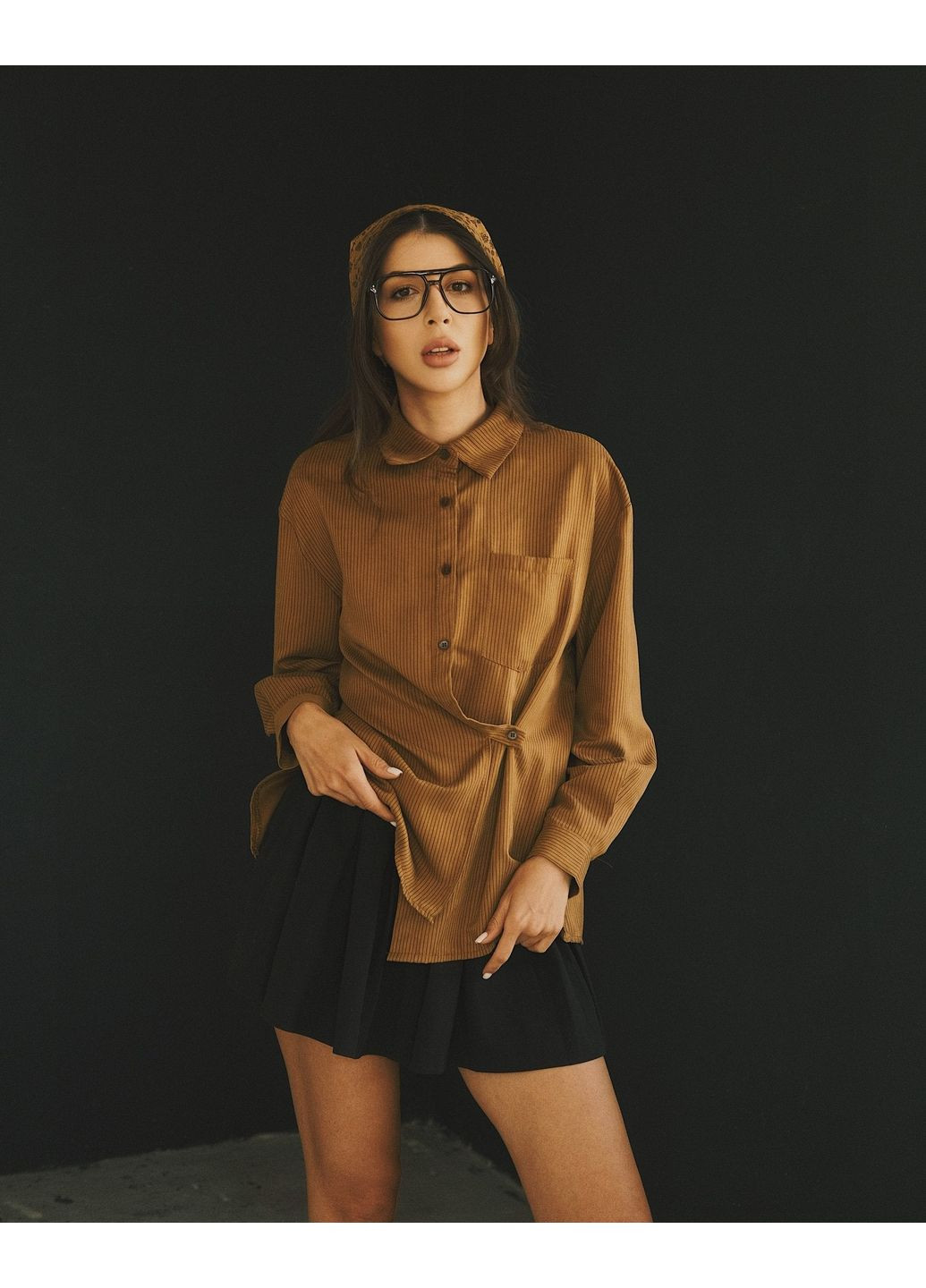 Жіноча сорочка в тонку смужку (Лімітовано) / TATON (363052591)