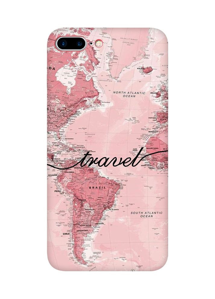 Чехол с красными боками на iPhone 7 Plus/8 Plus:: Карта (принт 319) Creative (360668363)