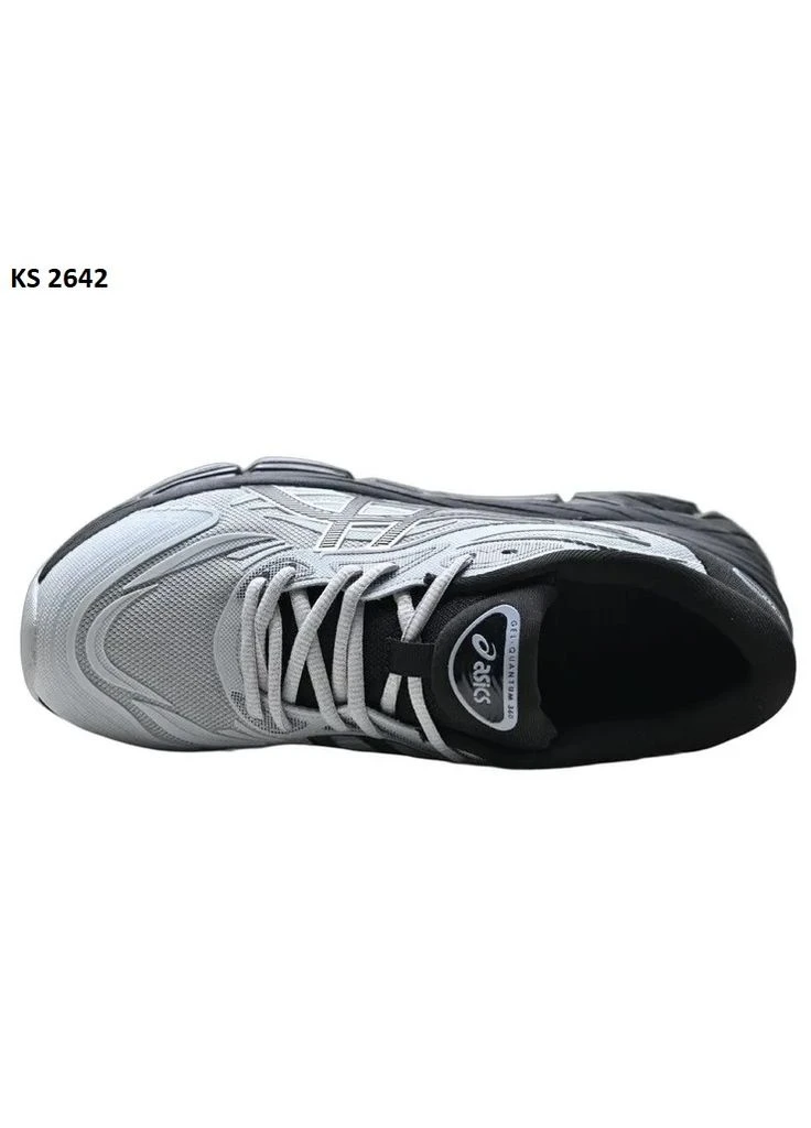 Серые летние кроссовки asics gel-quantum 360 gray асикс гель No Brand