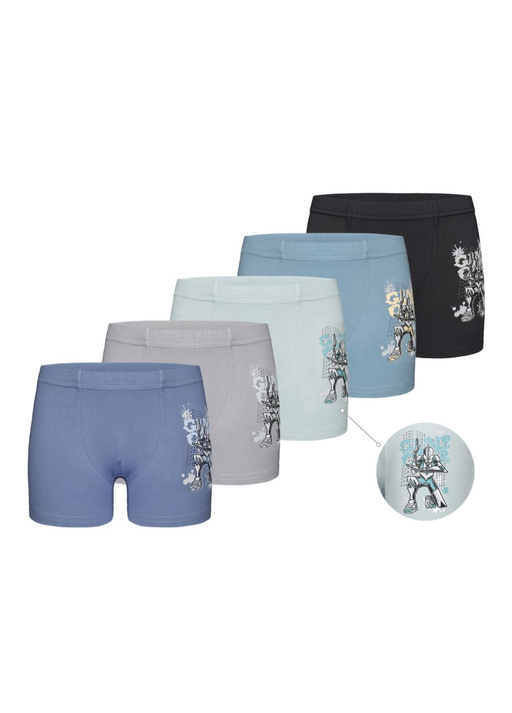 Набор (5 шт) трусов-боксеров для мальчиков Donella 7571PB19 (306709308)