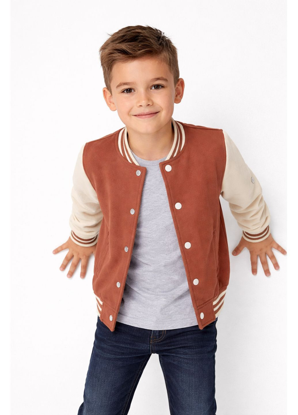 Кофта бомпер куртка для хлопчика з флісовим напиленням Lupilu (373289733)