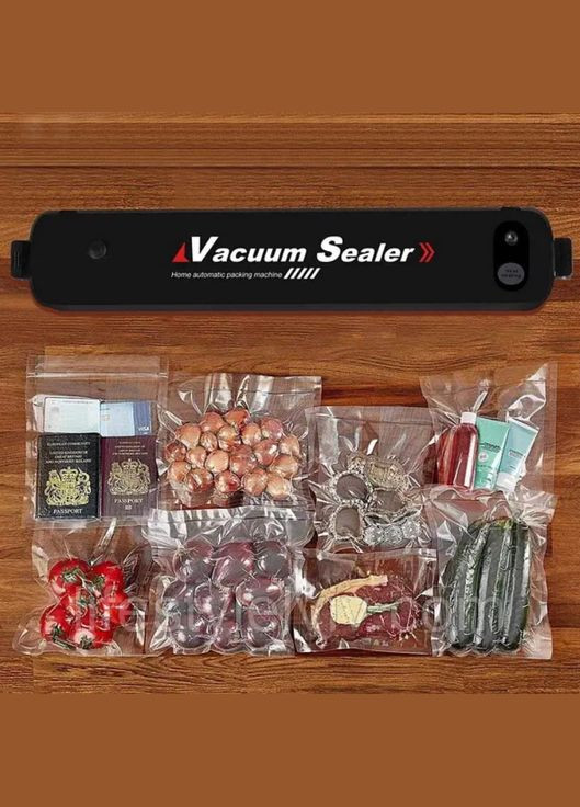 Автоматический вакуумный упаковщик Sealer 90W Вакуумное упаковочное оборудование для сохранения свежести Черный No Brand (314489457)