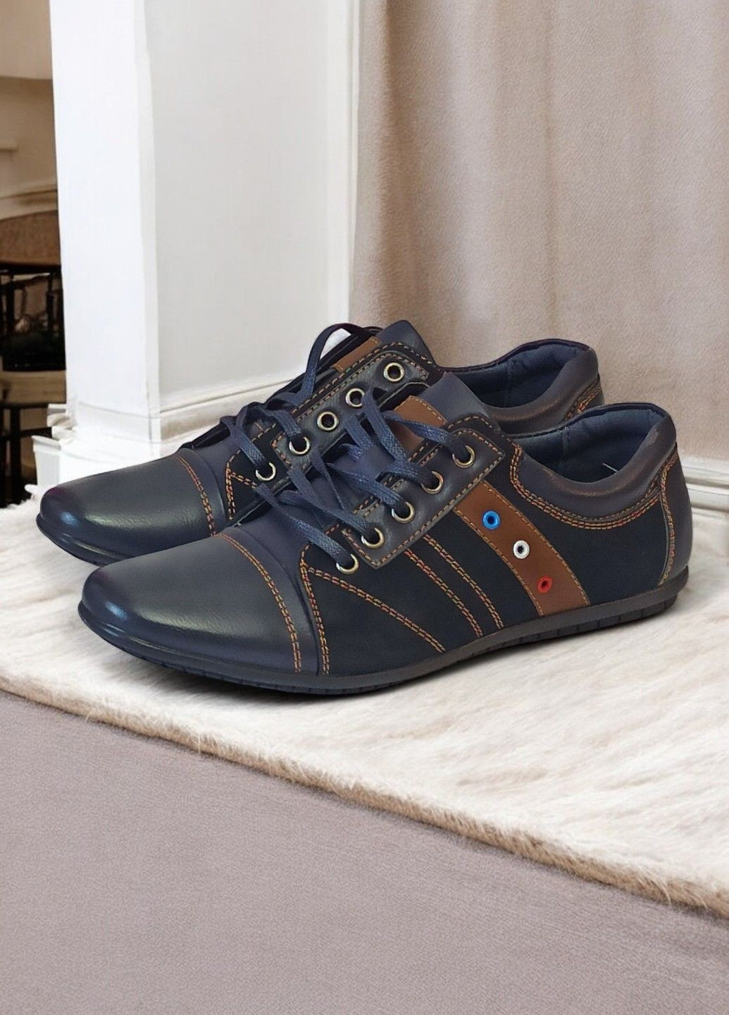 Туфлі для хлопчика до школи класичні строгі 6533 сині Paliament (299716769)