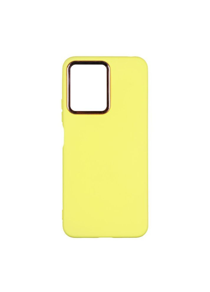 Чохол Silicone Cover Metal frame для Xiaomi Redmi Note 12 Pro+ 5G Yellow No Brand (311309409)